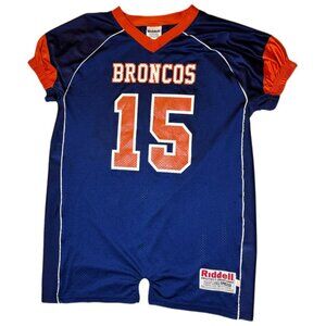 Riddell Denver Broncos Number 15 Youth 3X Large Blue Orange Jersey Trend NFL